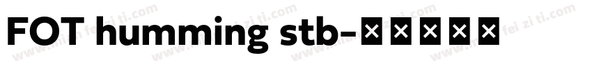 FOT humming stb字体转换